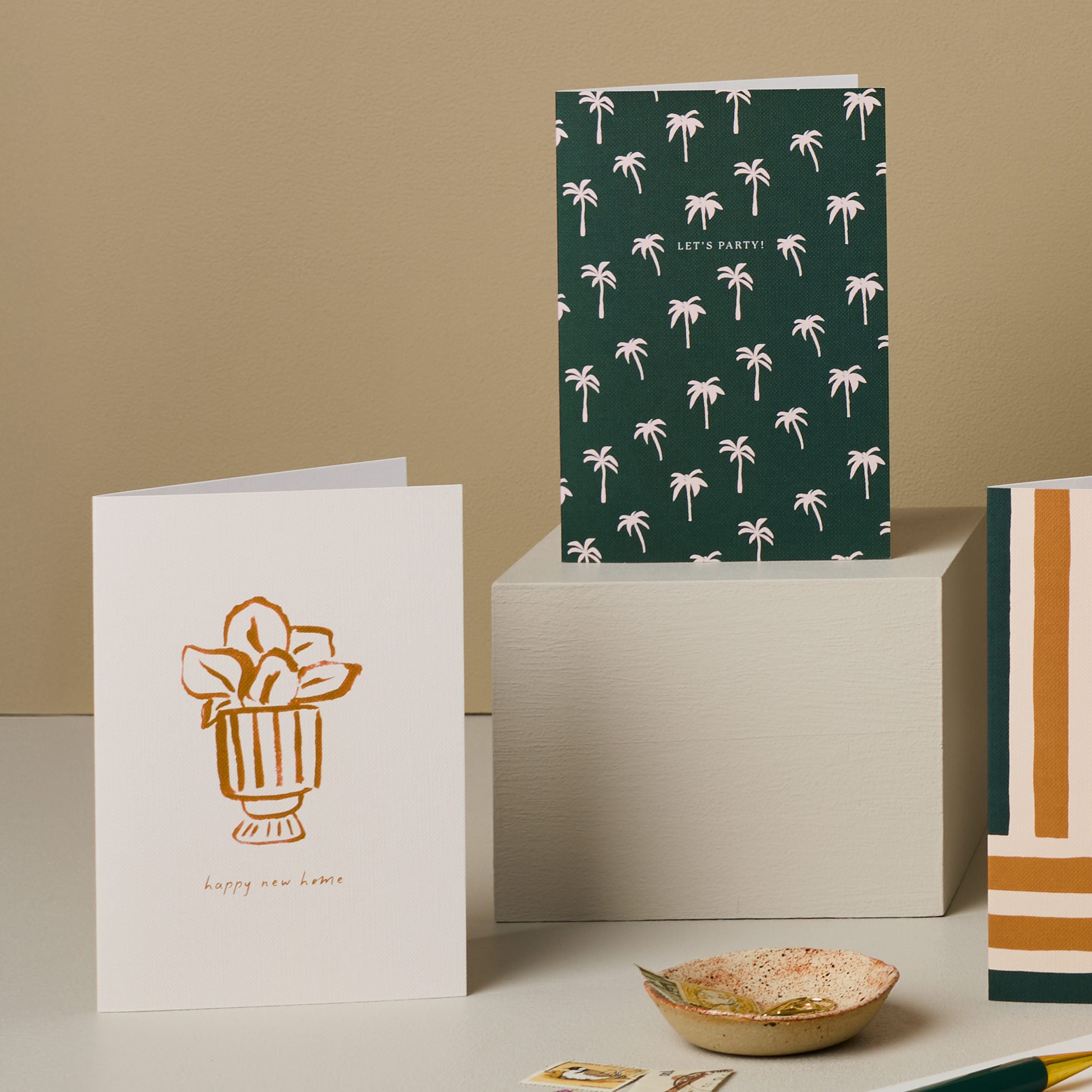 Let's Party Palm Tree Green Card