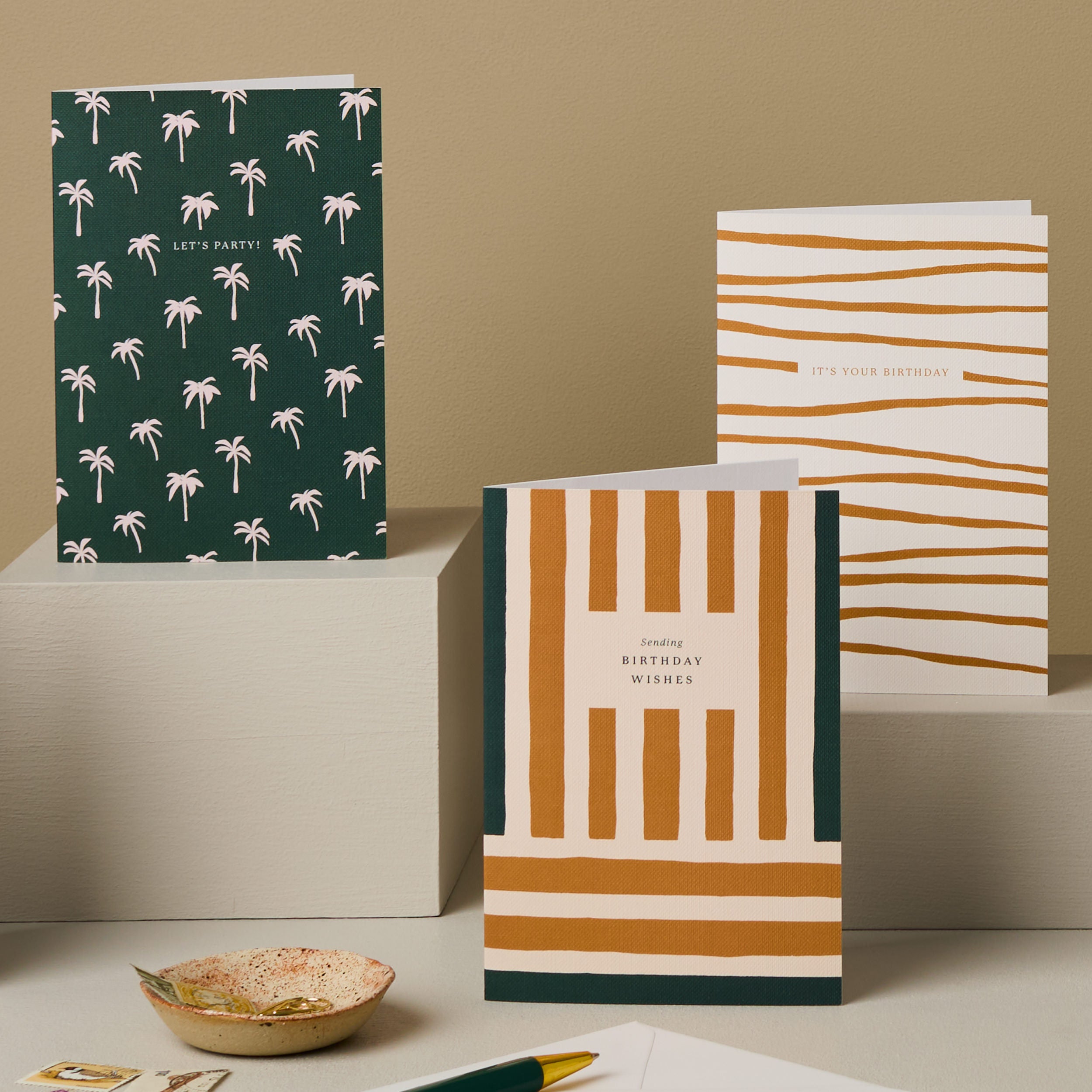Let's Party Palm Tree Green Card