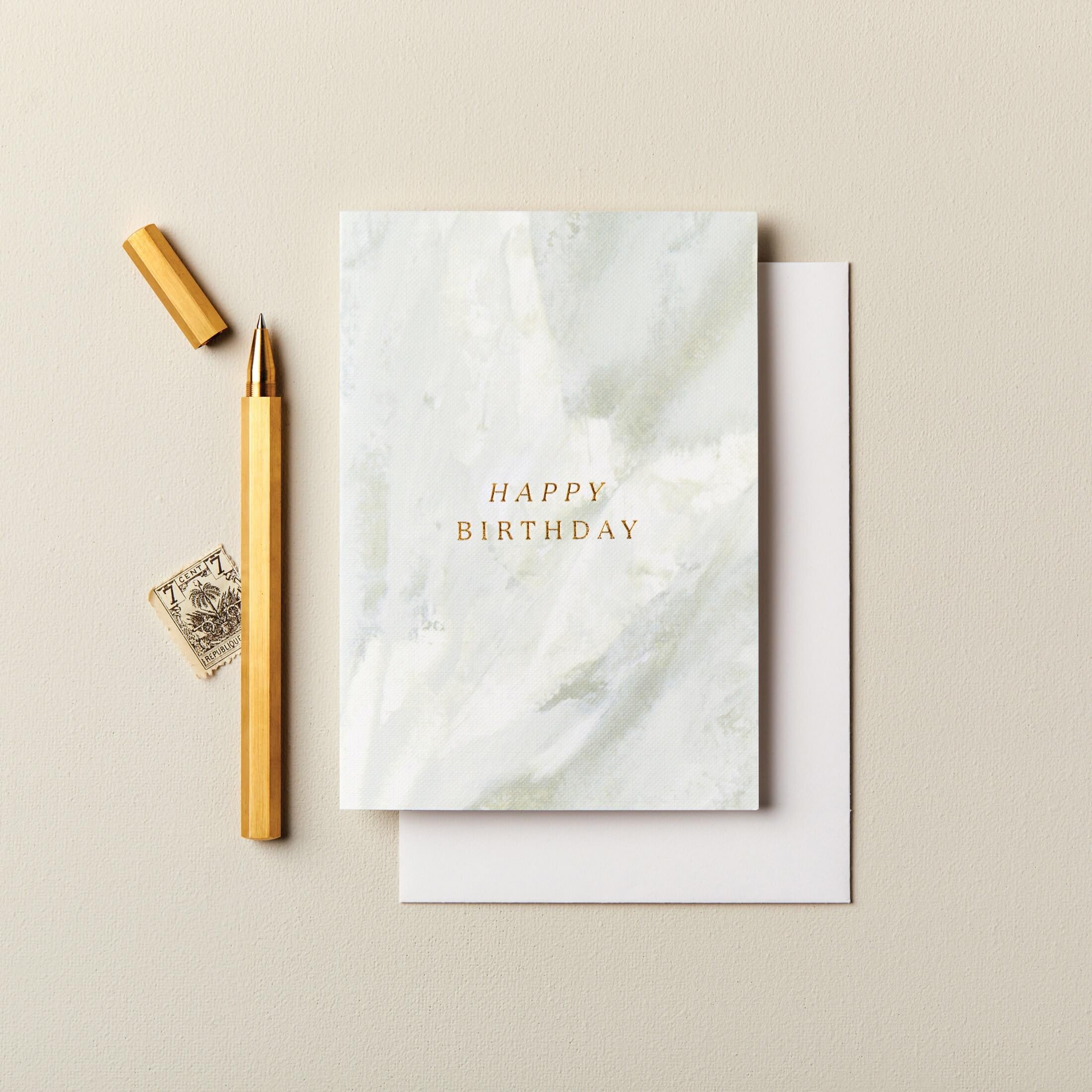 Abstract Happy Birthday Card 120 x 170mm