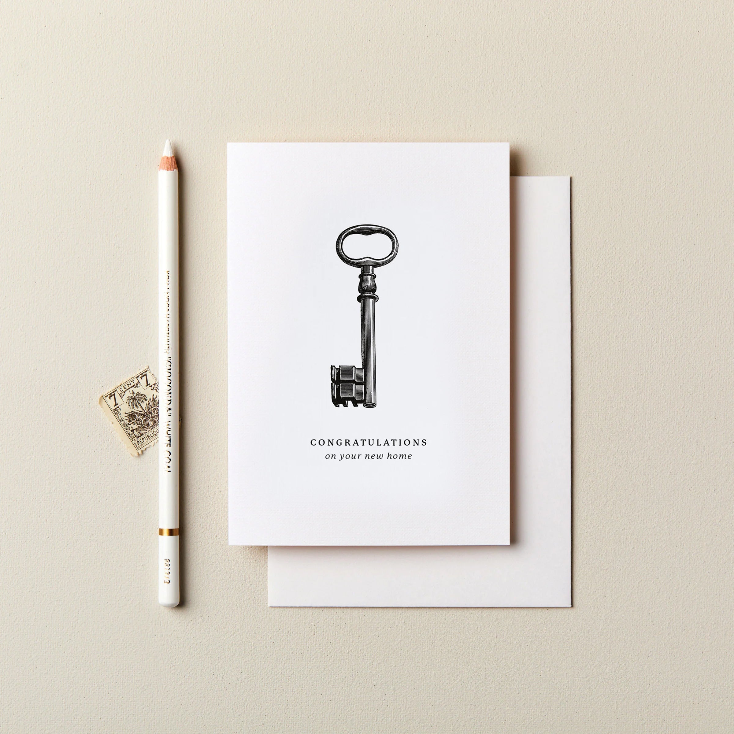 New Home Vintage Key Card 120 x 170mm