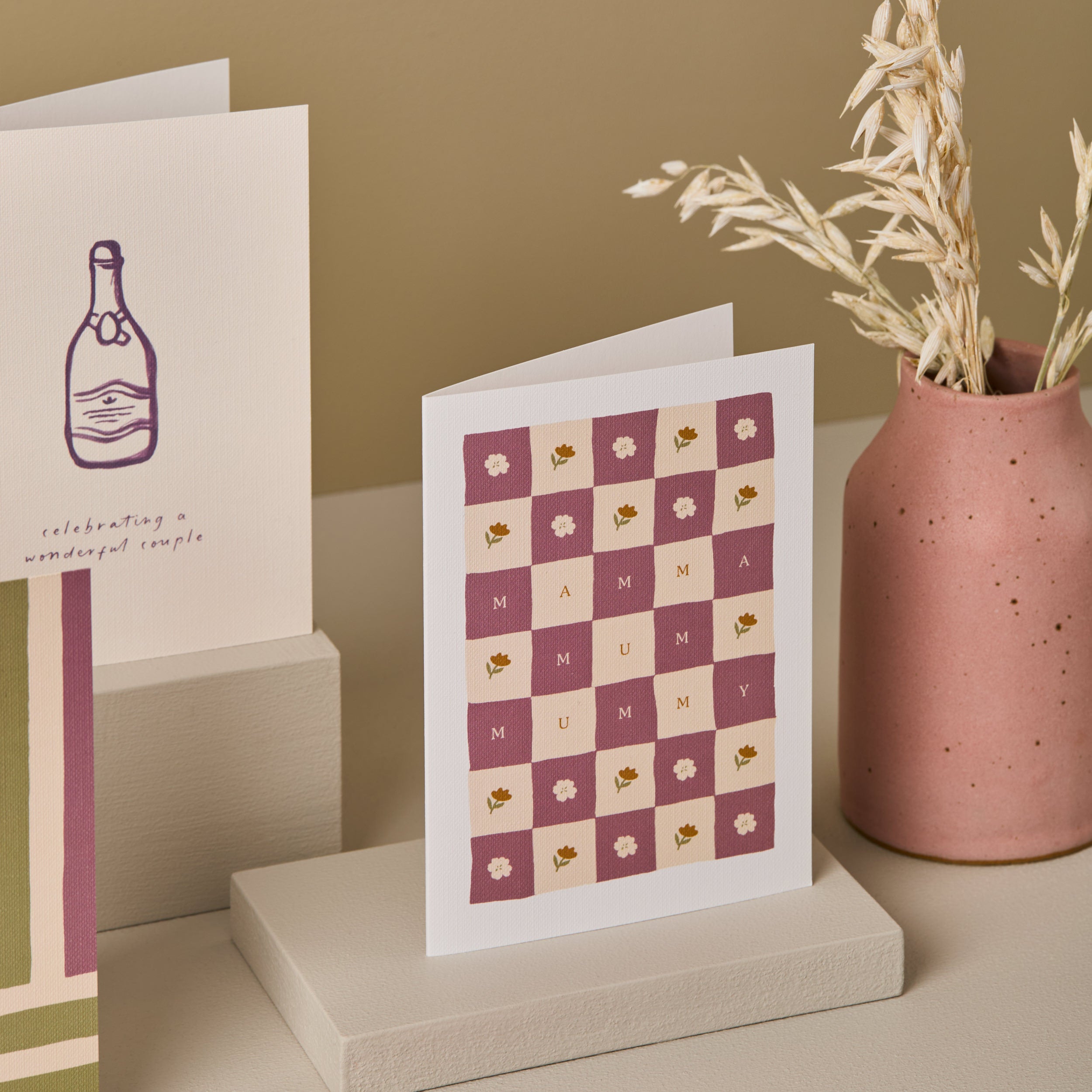 Checkerboard Mum Birthday Card