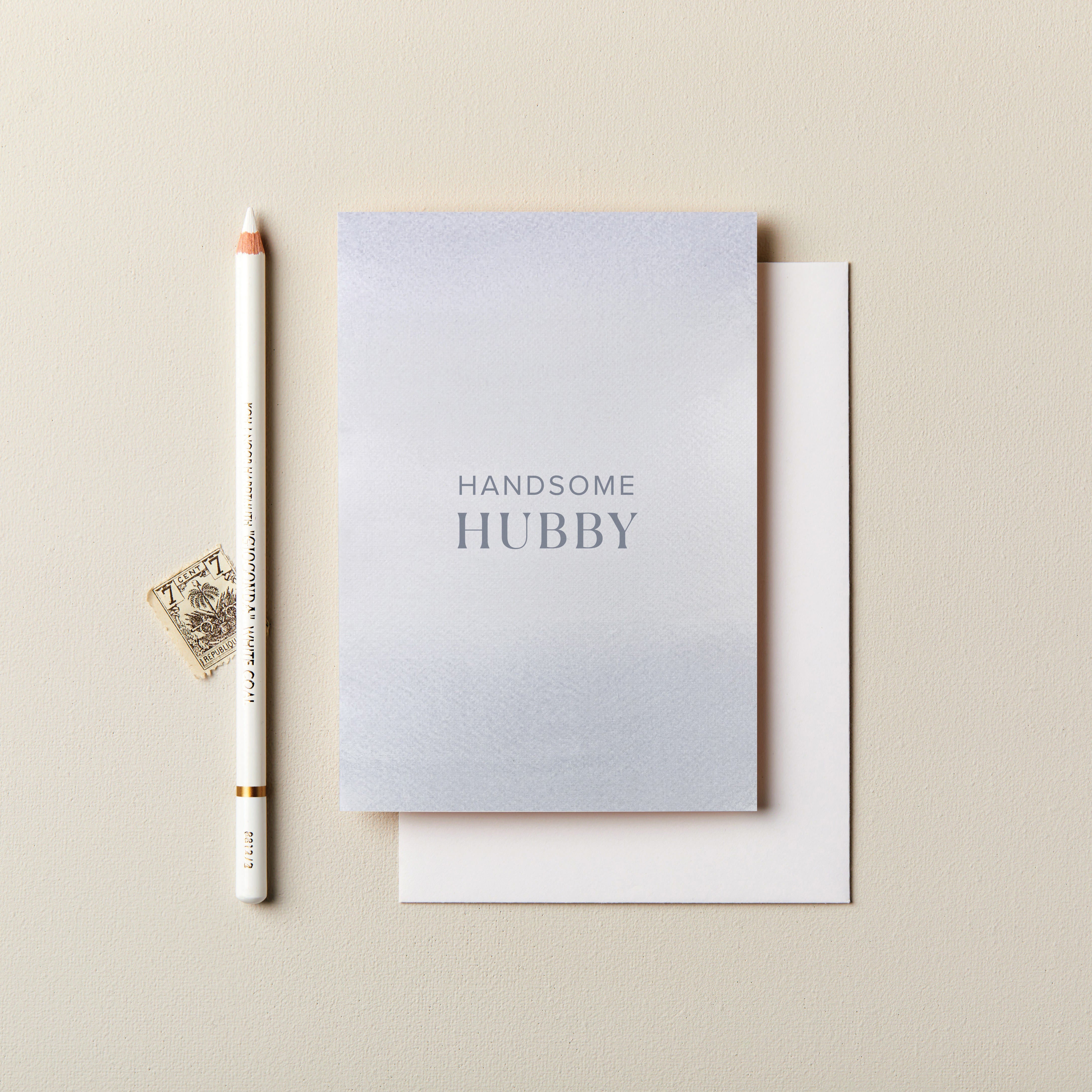 Handsome Hubby Abstract Card 120 x 170mm