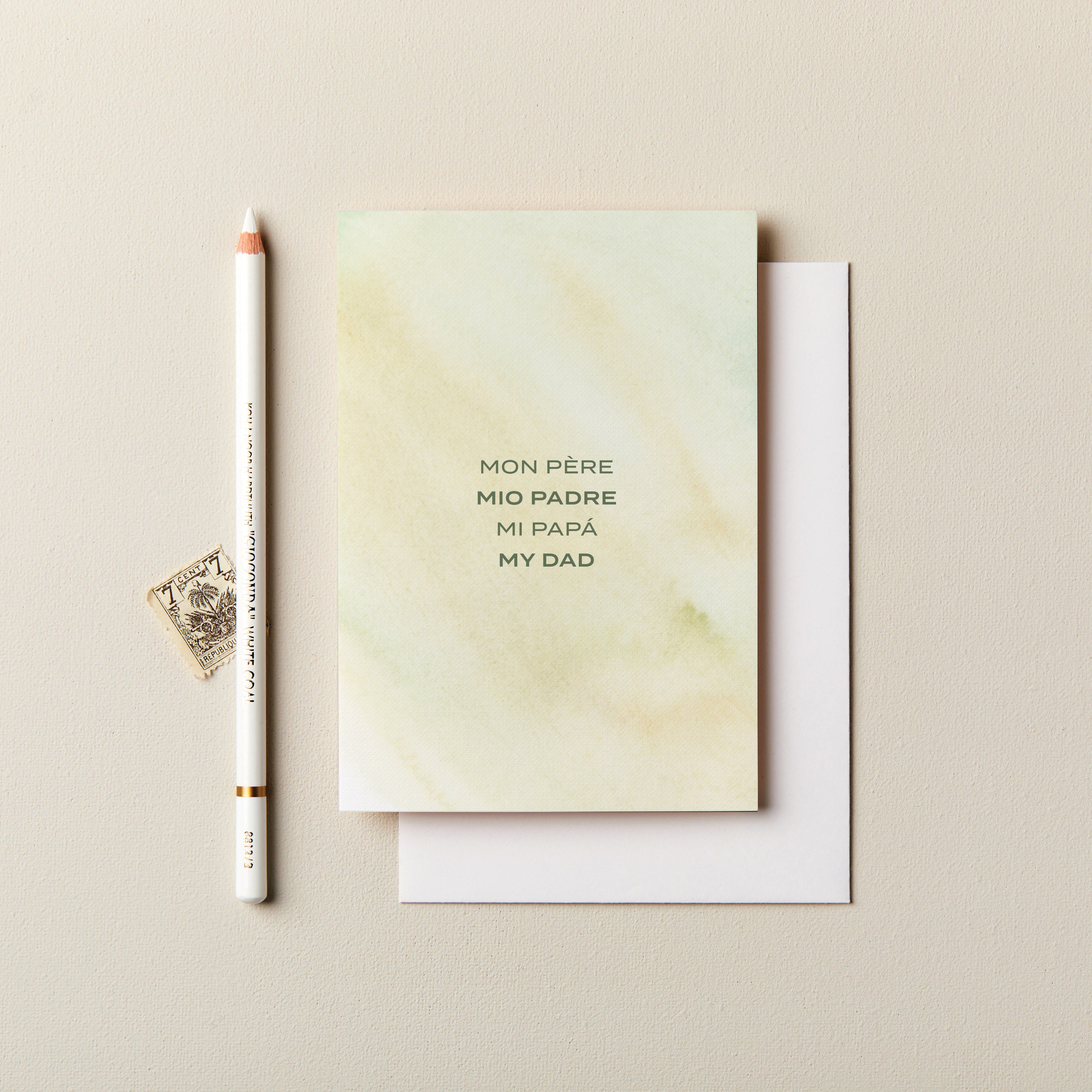 'My Dad' Languages Card 120 x 170mm