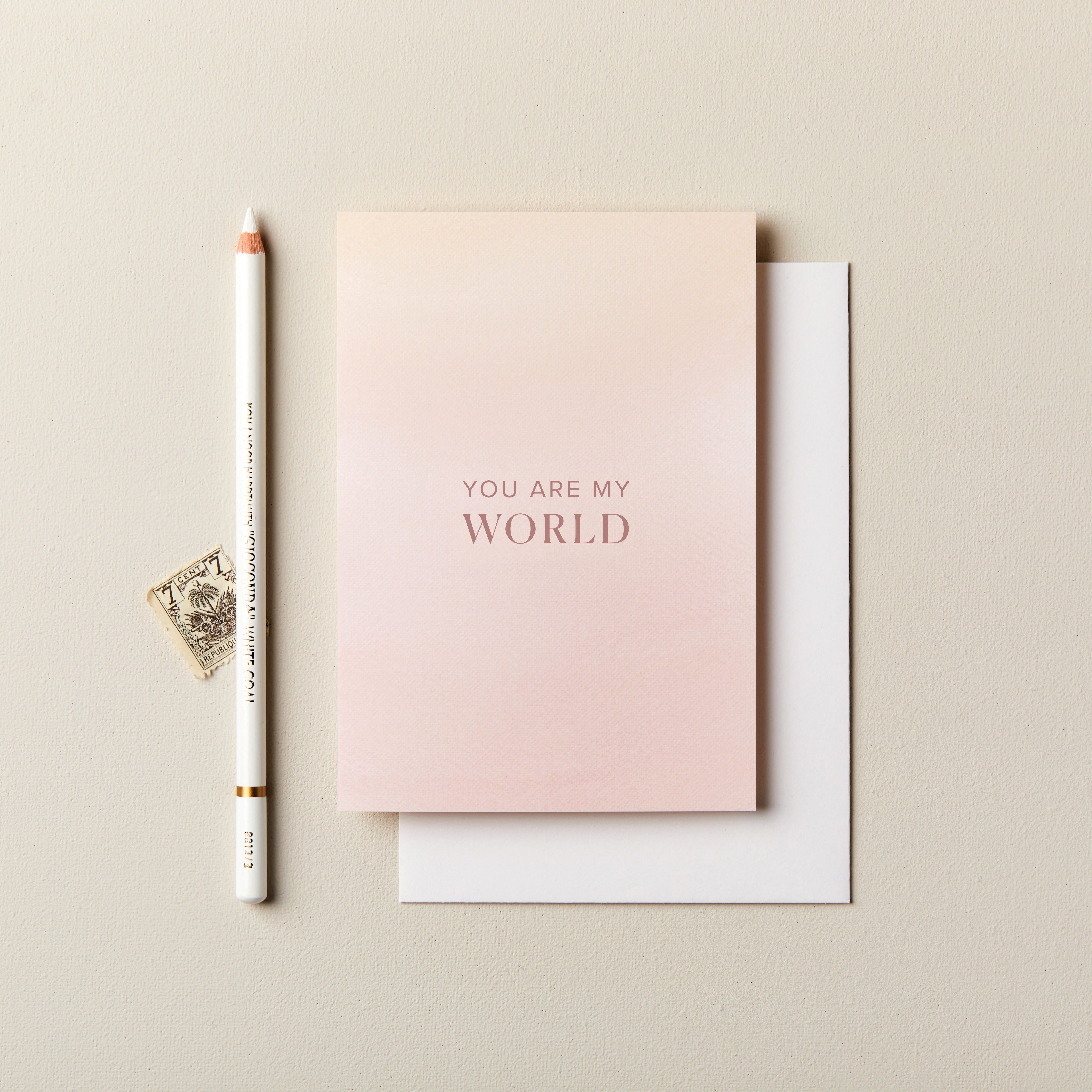 You are my World Abstract Love Card 120 x 170mm