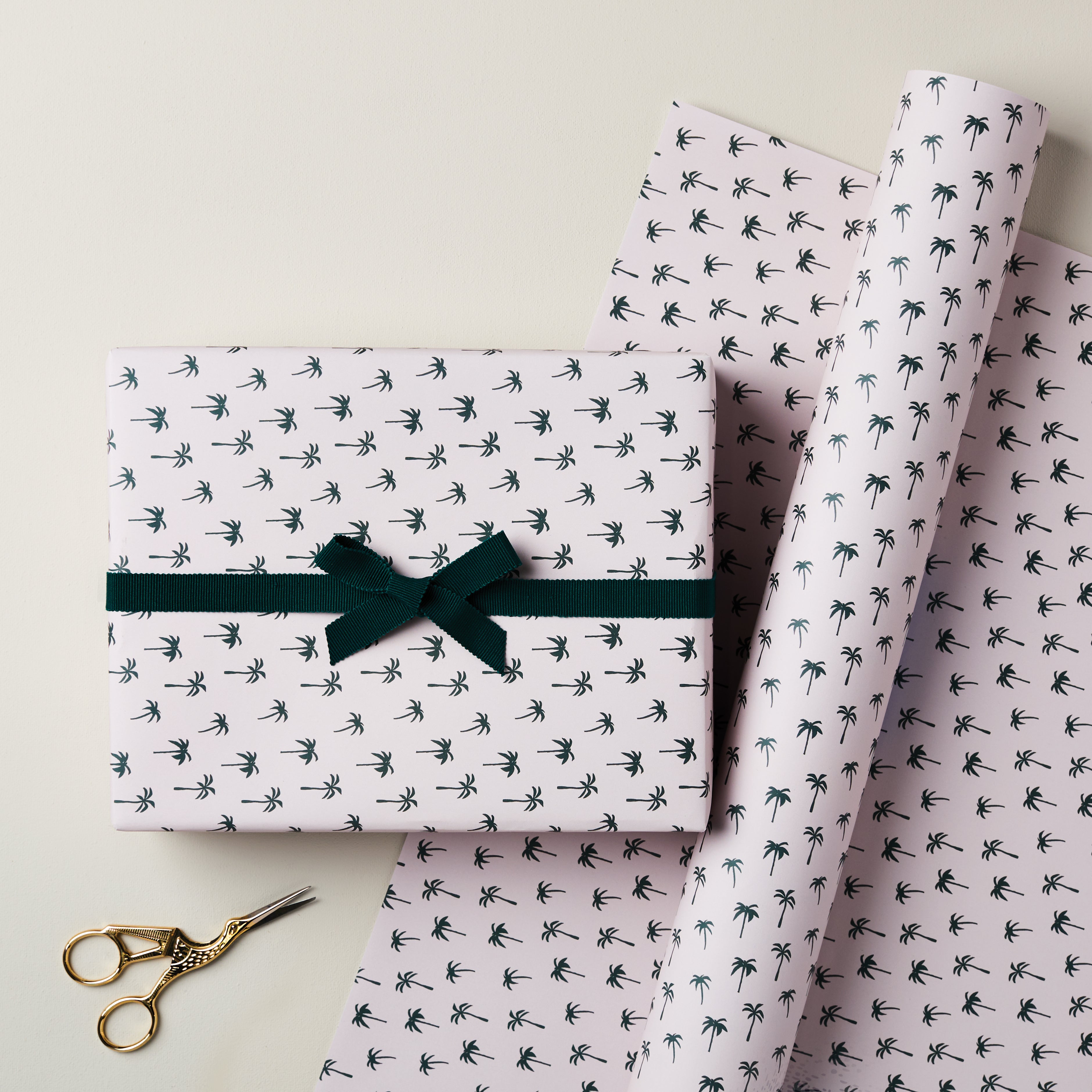 Pink Palm Tree Single Sided Wrap