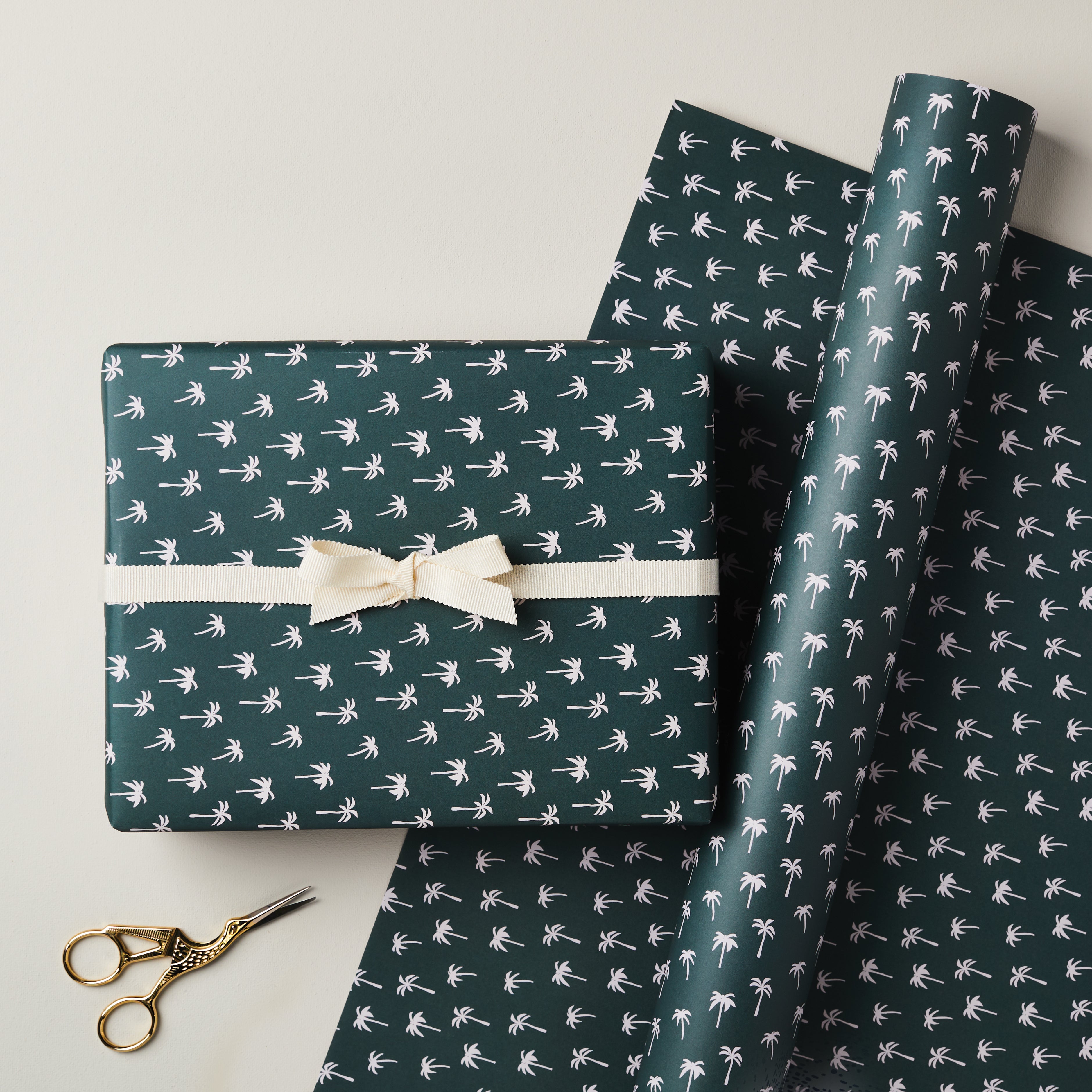 Green Palm Tree Single Sided Wrap