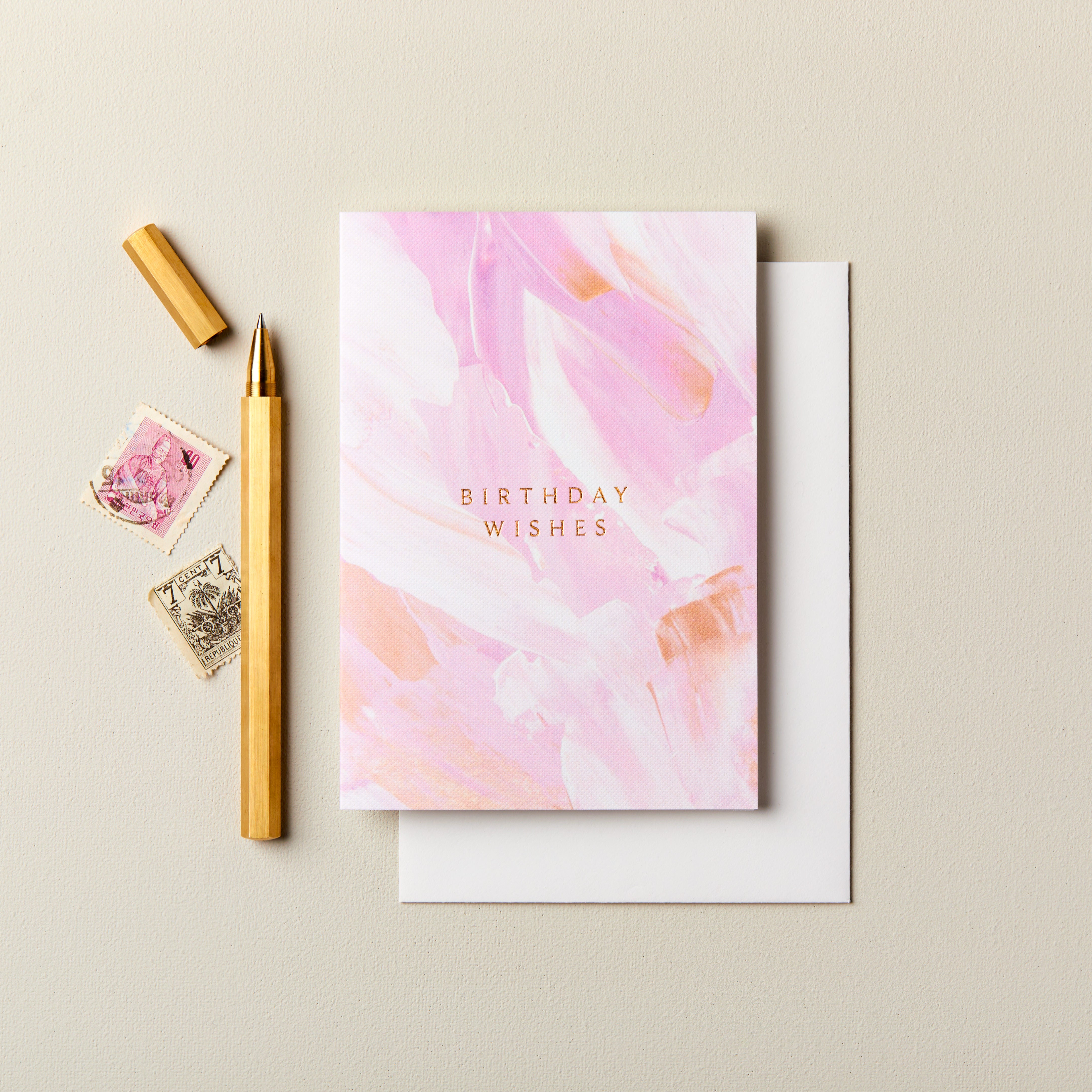 Abstract Birthday Wishes Card