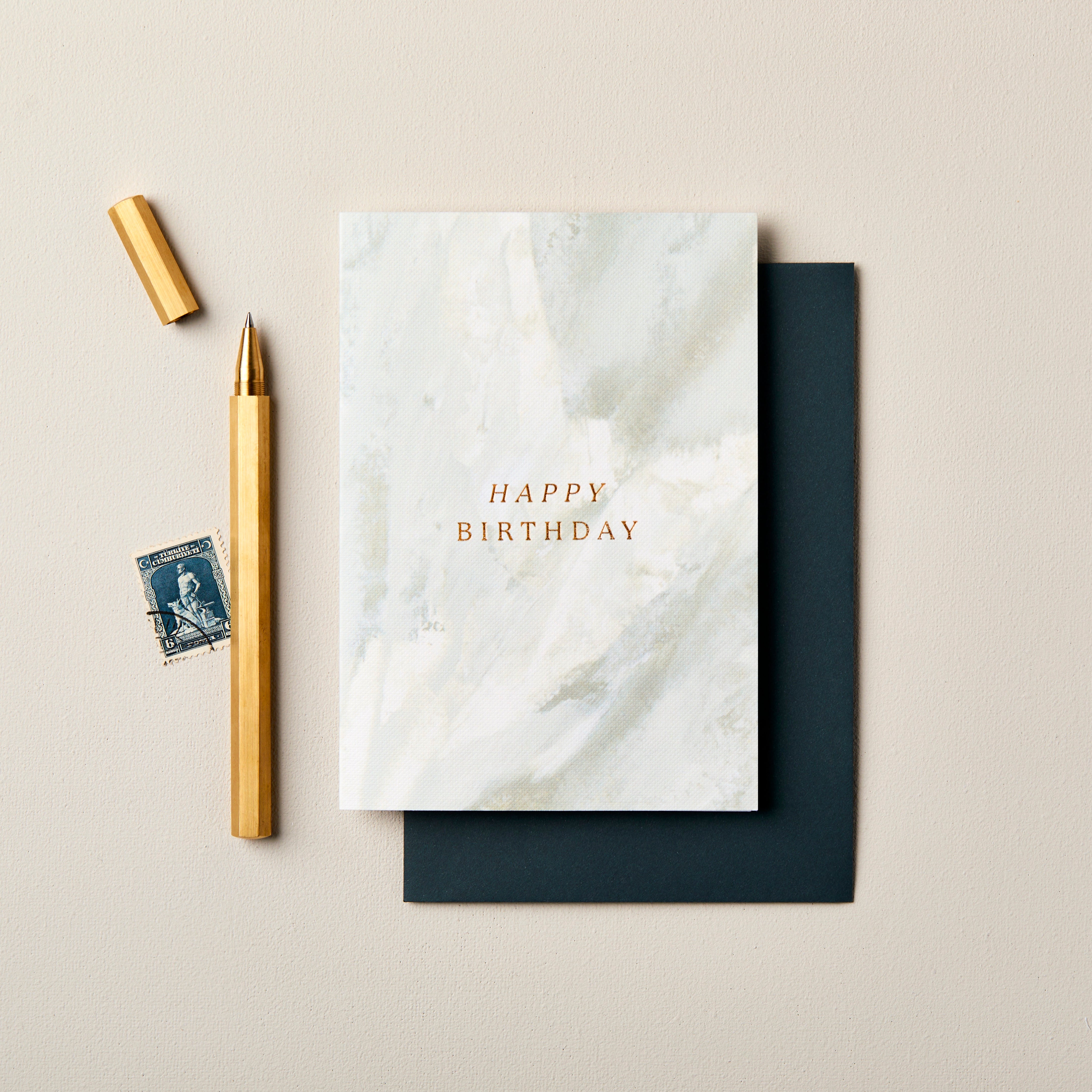 Abstract Happy Birthday Card