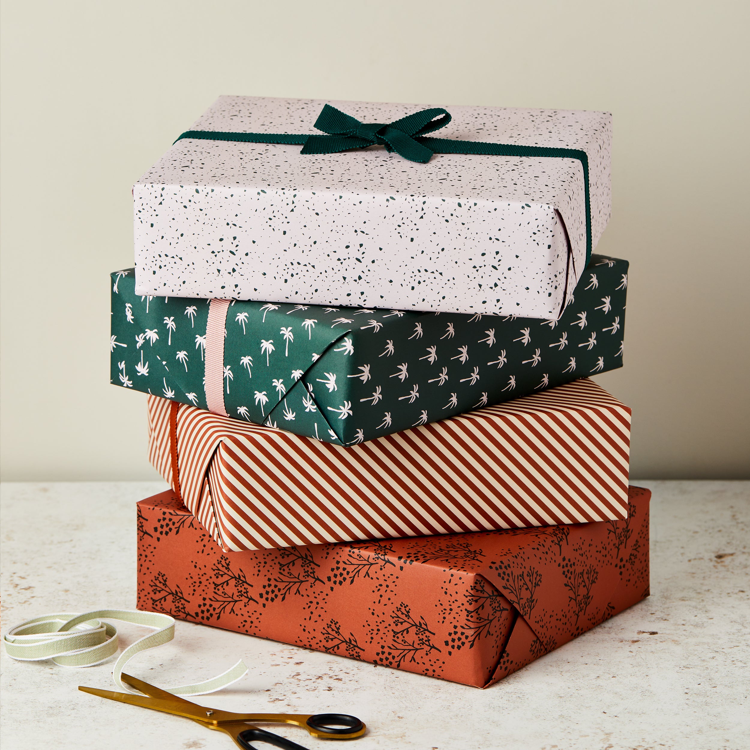 Green Palm Tree Single Sided Wrap