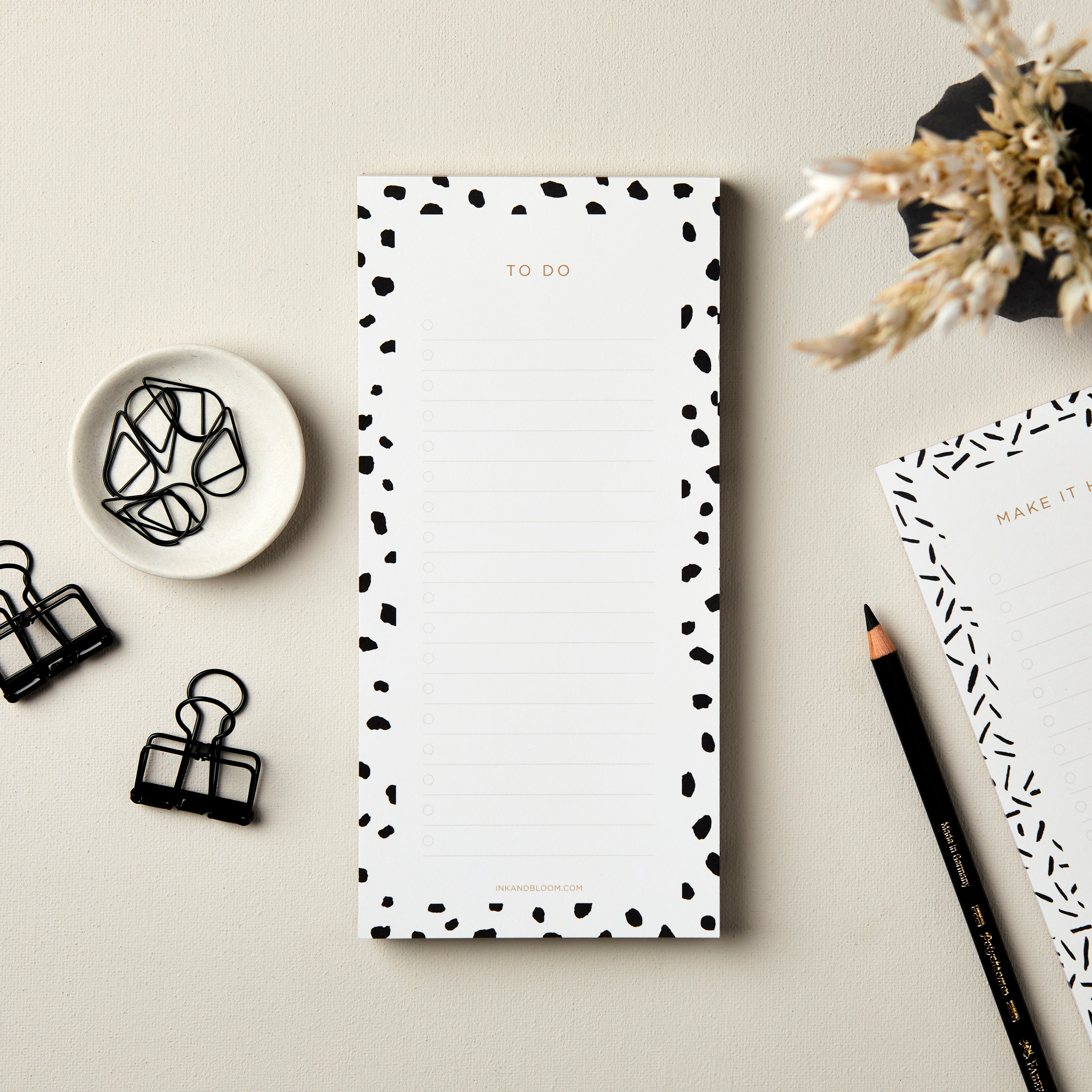 Monochrome Dalmatian Notepad