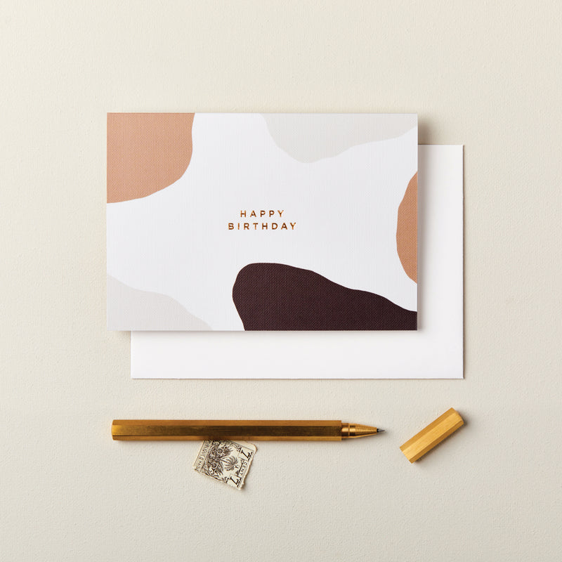 Pack of Happy Birthday Abstract Pattern Cards
