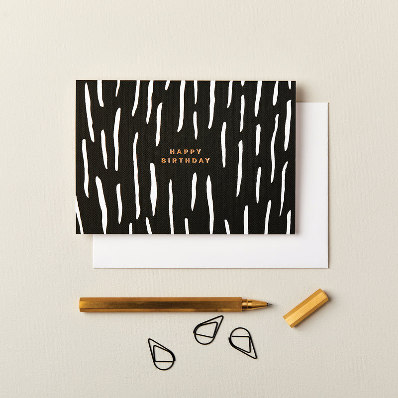 Pack of Happy Birthday Monochrome Cards