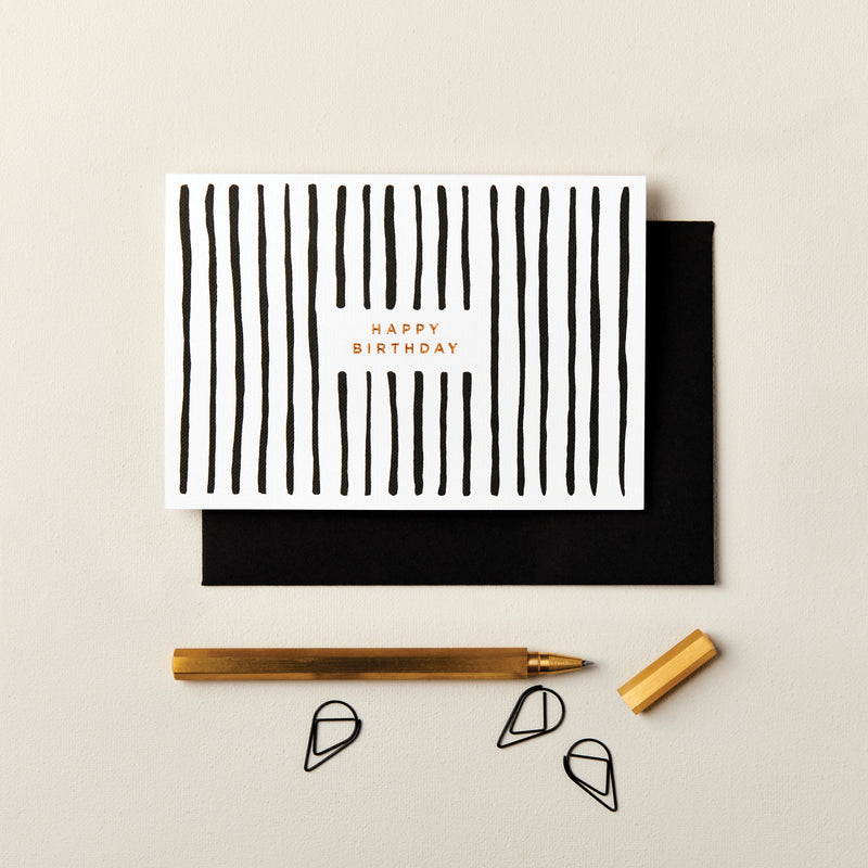 Pack of Happy Birthday Monochrome Cards