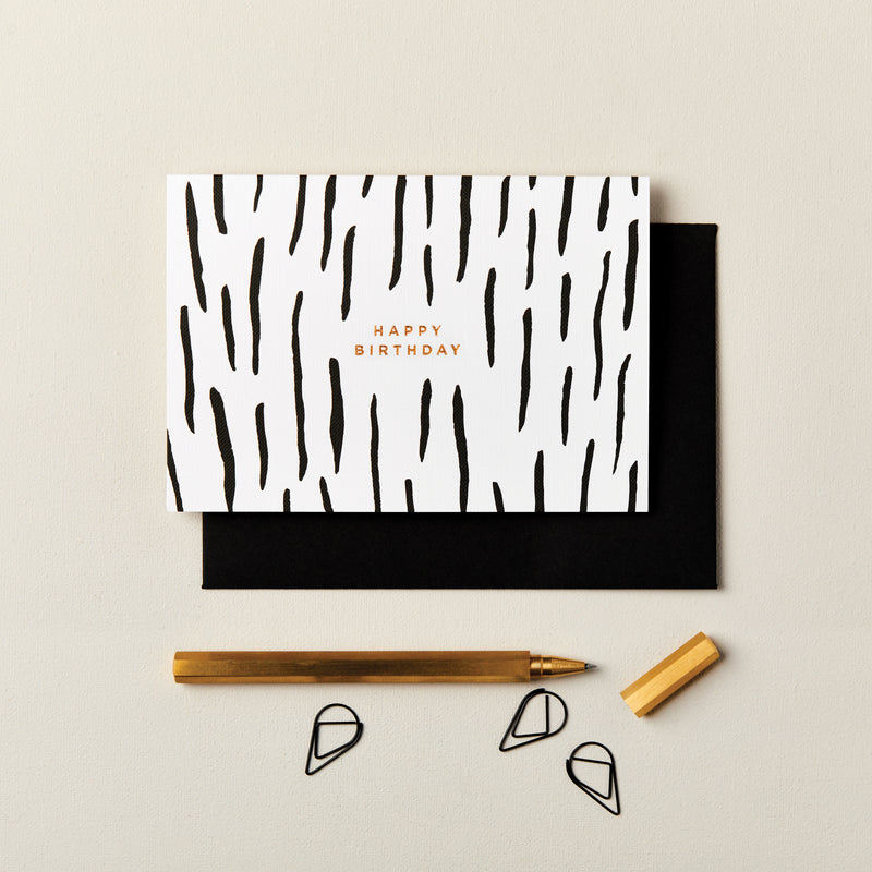 Pack of Happy Birthday Monochrome Cards