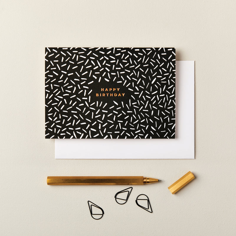 Pack of Happy Birthday Monochrome Cards