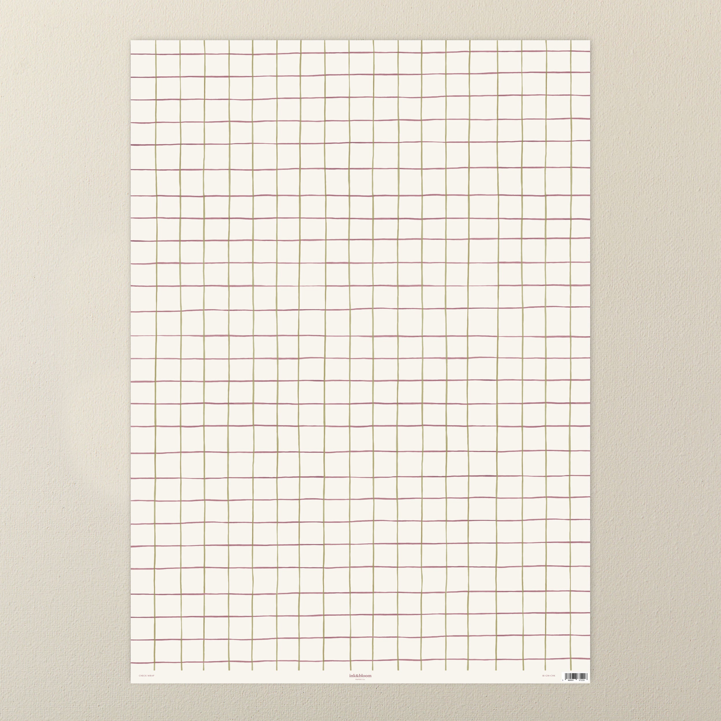 Purple & Green Checked Single Sided Wrap