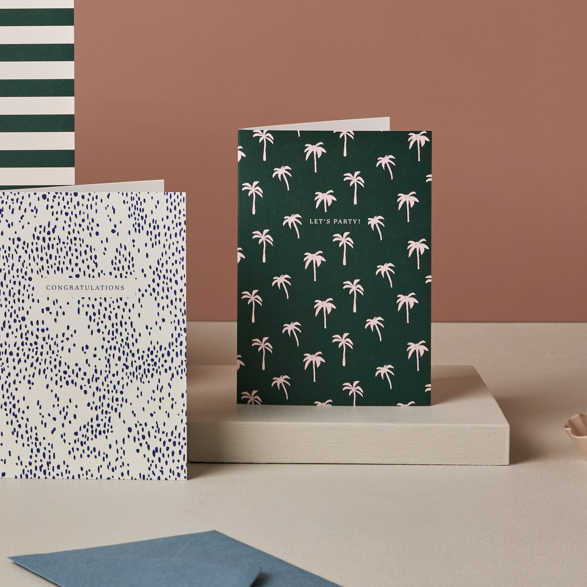 Let's Party Palm Tree Green Card