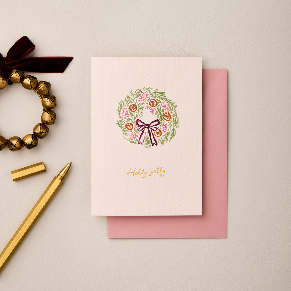 Christmas Wreath Luxury Double Sided Christmas Gift Wrap