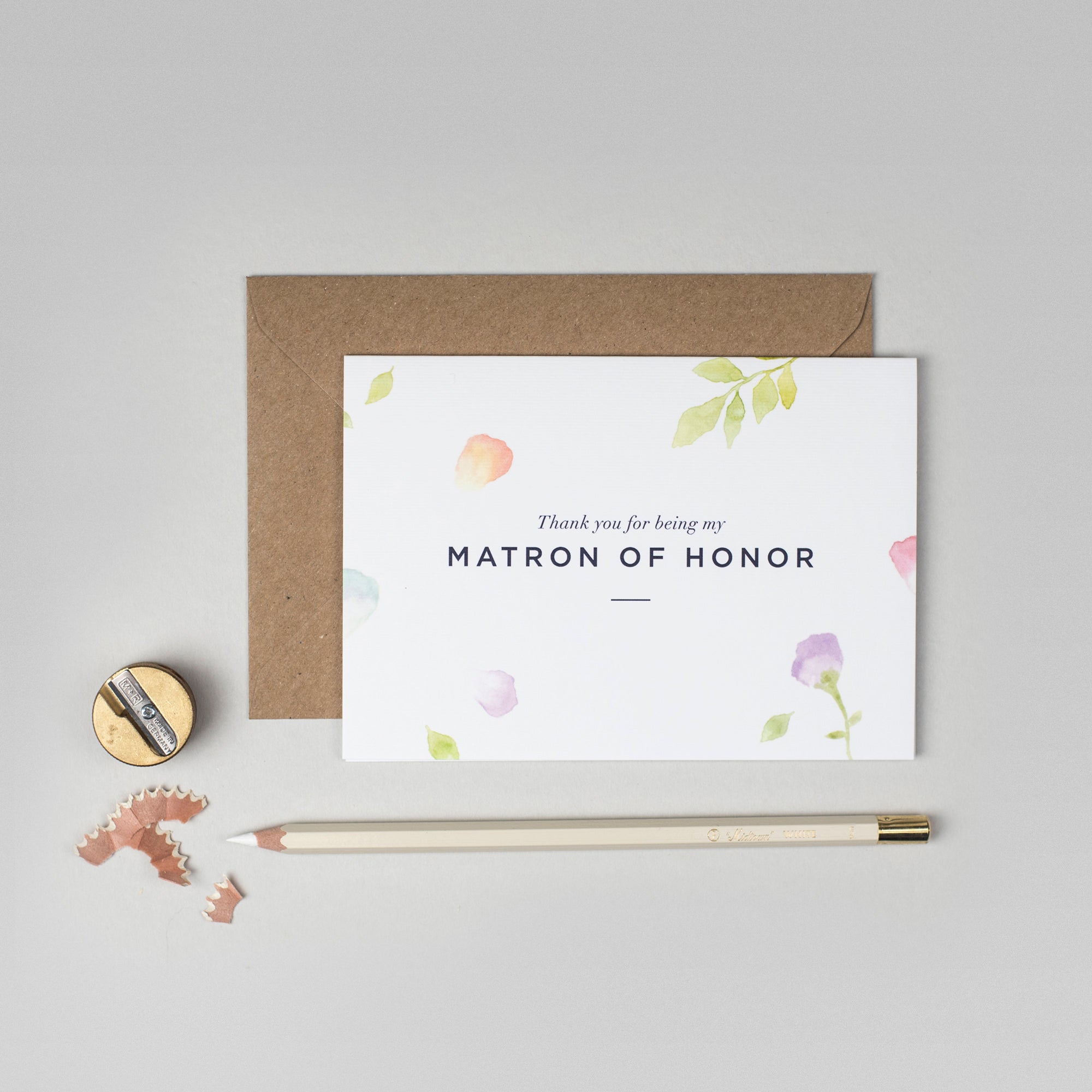 Thank you Matron of Honour Amelia collection card