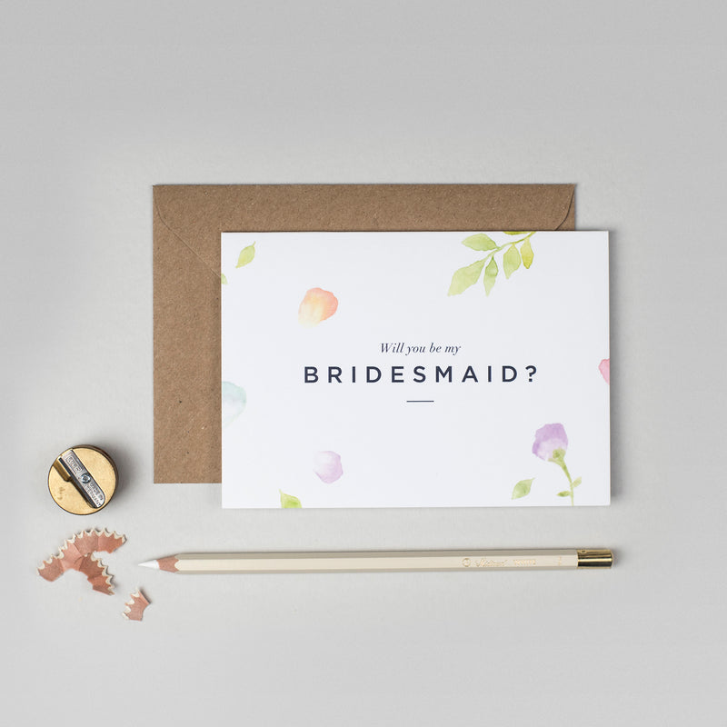 Will you be my Bridesmaid Amelia collection card