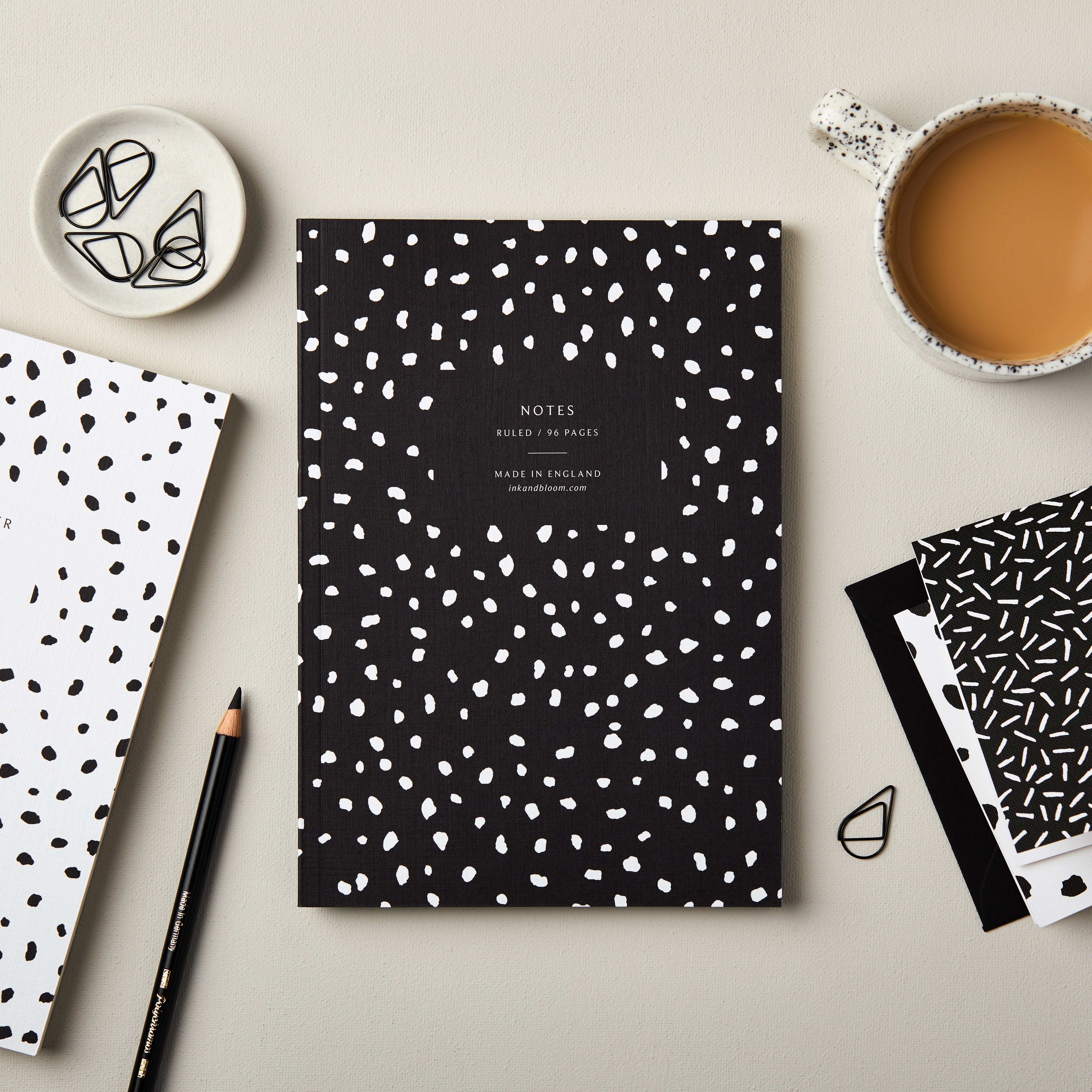 Ruled Notebook in Monochrome Dalmatian