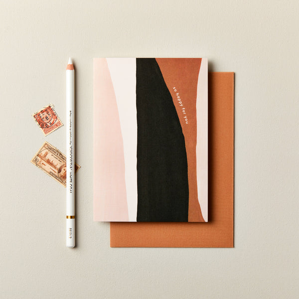 So Happy for You Abstract Card