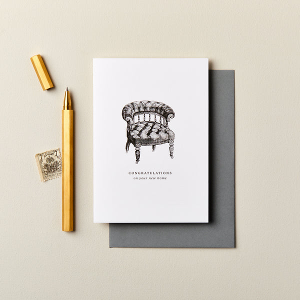 New Home Vintage Card