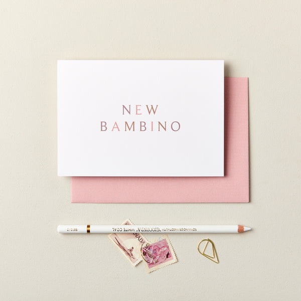 New Bambino Baby Girl Card