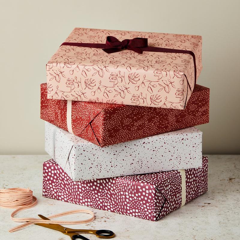 Floral Peach & Rust Double Sided Wrap