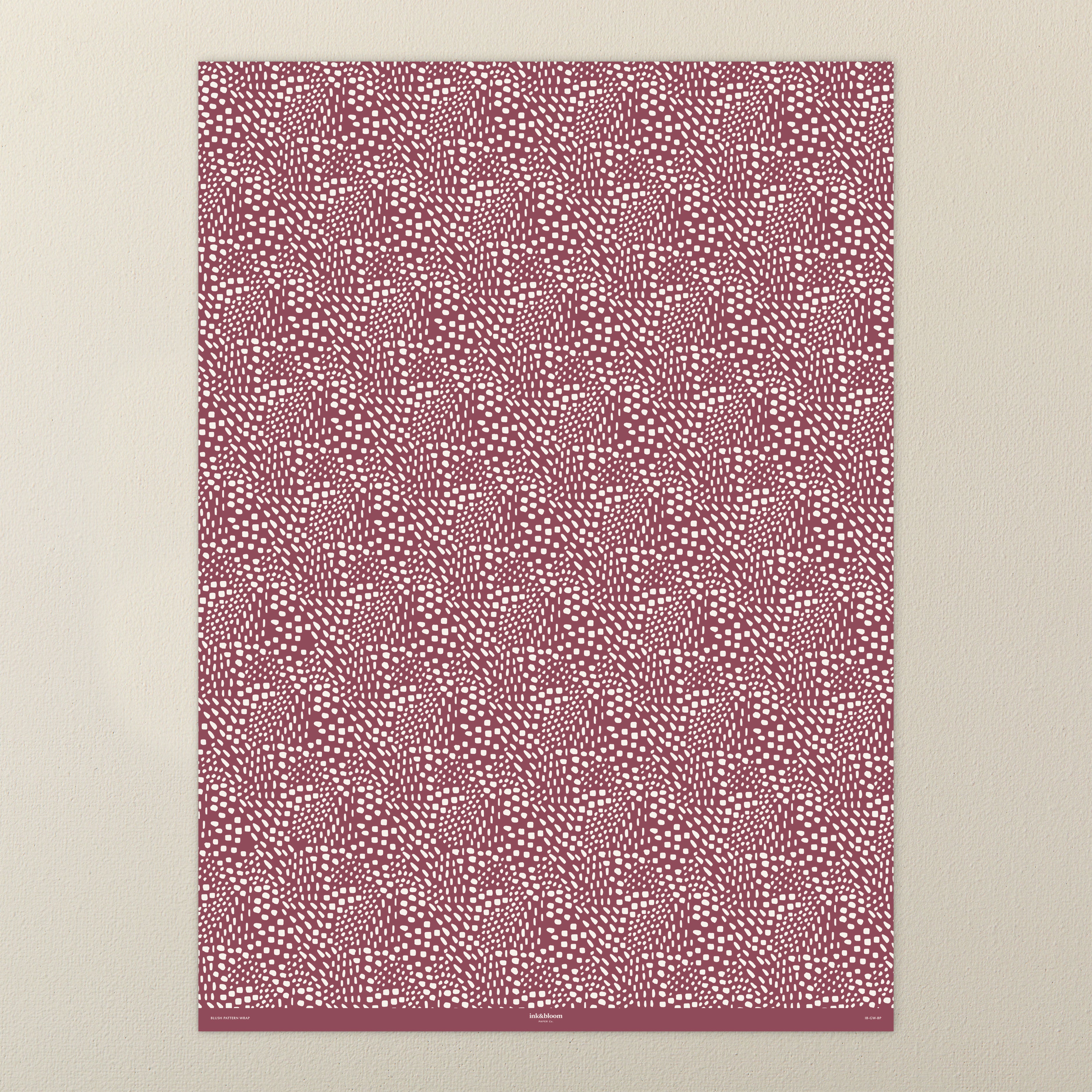 Abstract Blush and Cream Single Sided Wrap SECONDS SALE