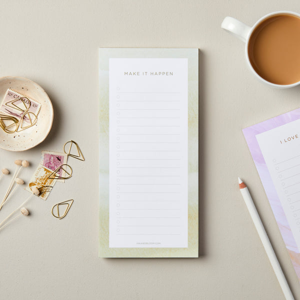 Green Watercolour Notepad