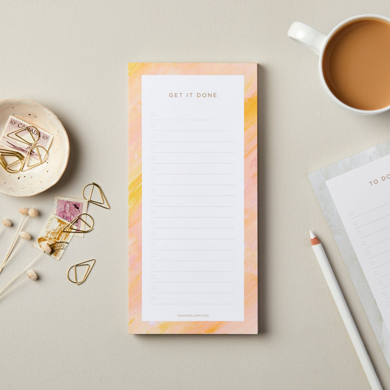Abstract Peach Notepad