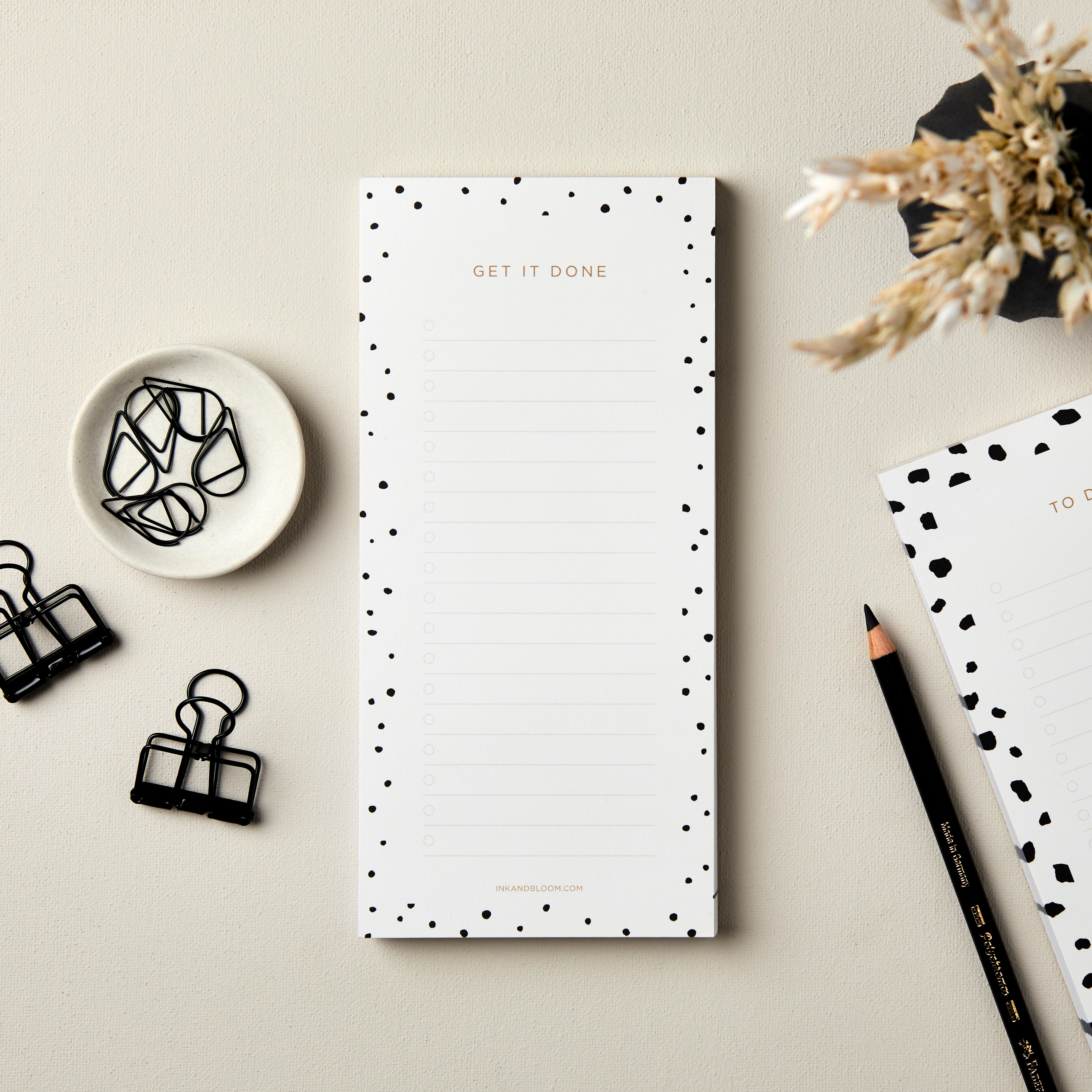 Monochrome Spots Notepad