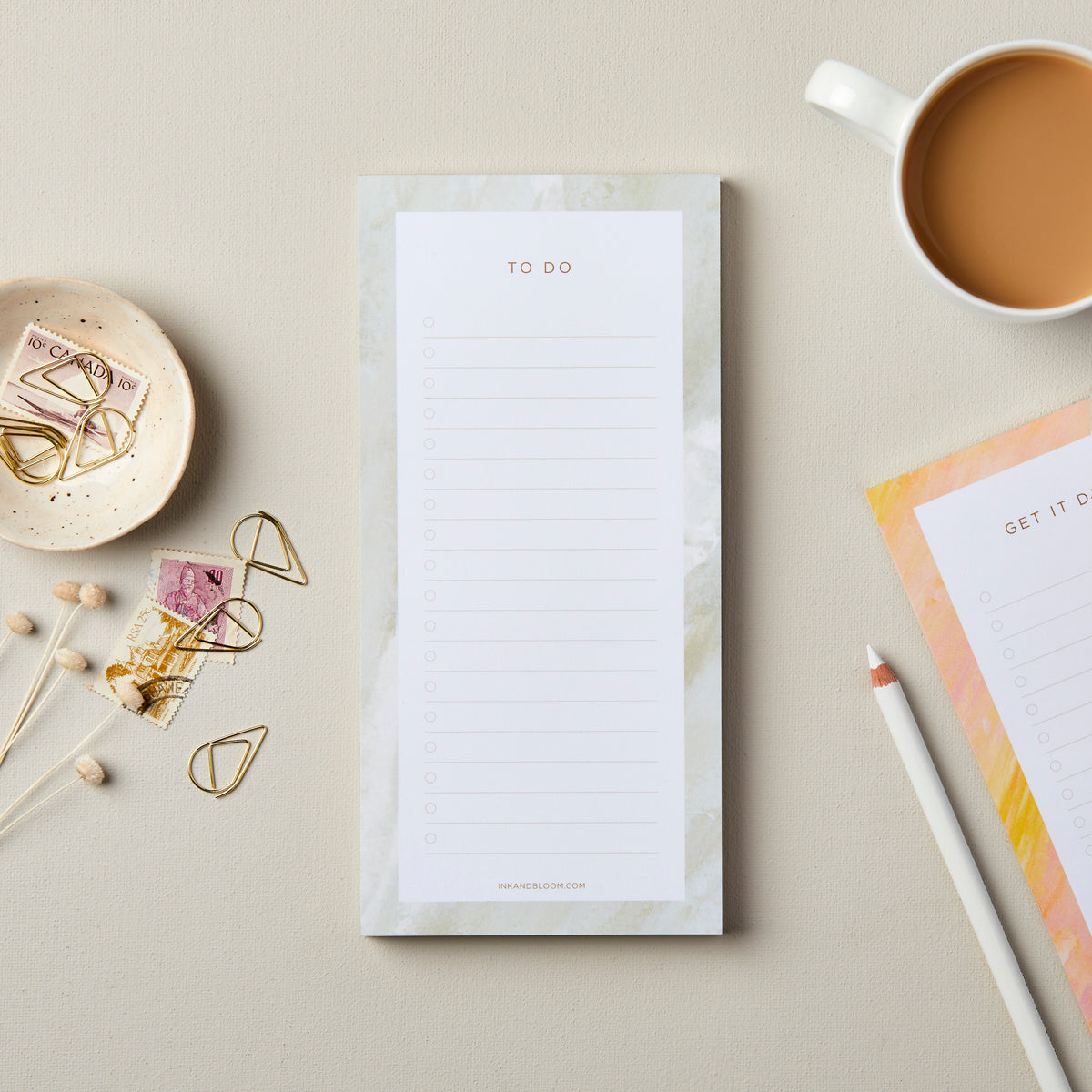 To Do List Notepad in Turquoise | ink&bloom