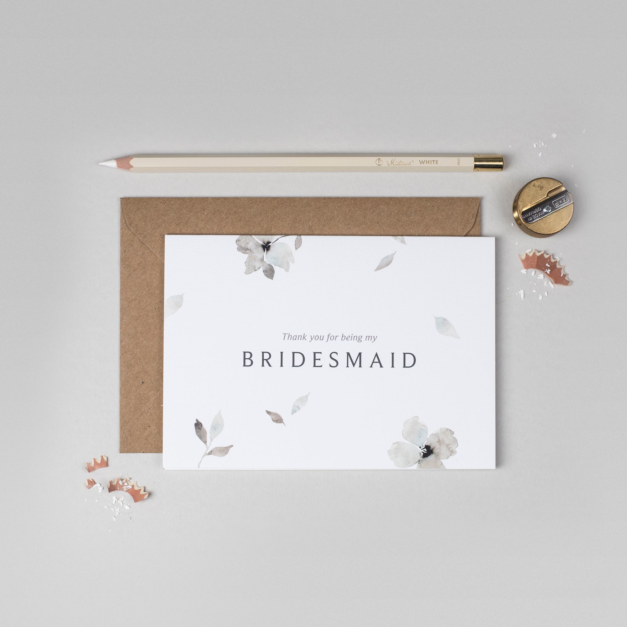 Thank you Bridesmaid Eloise collection card