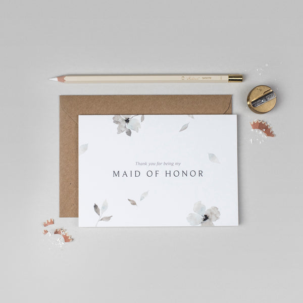 Thank you Maid of Honour Eloise collection card