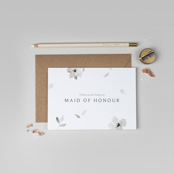 Thank you Maid of Honour Eloise collection card