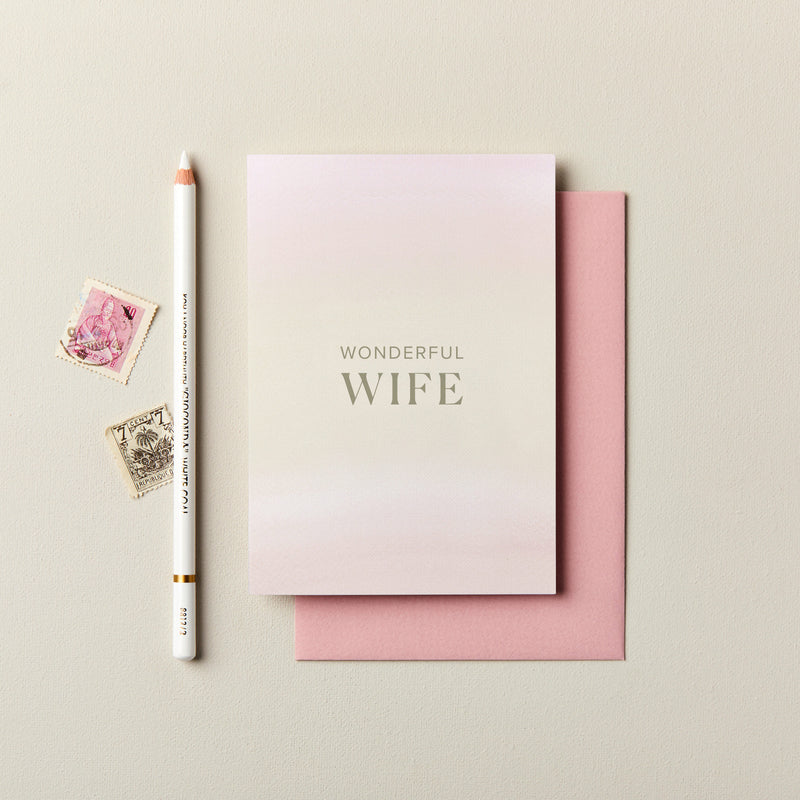 Wonderful Wife Abstract Card