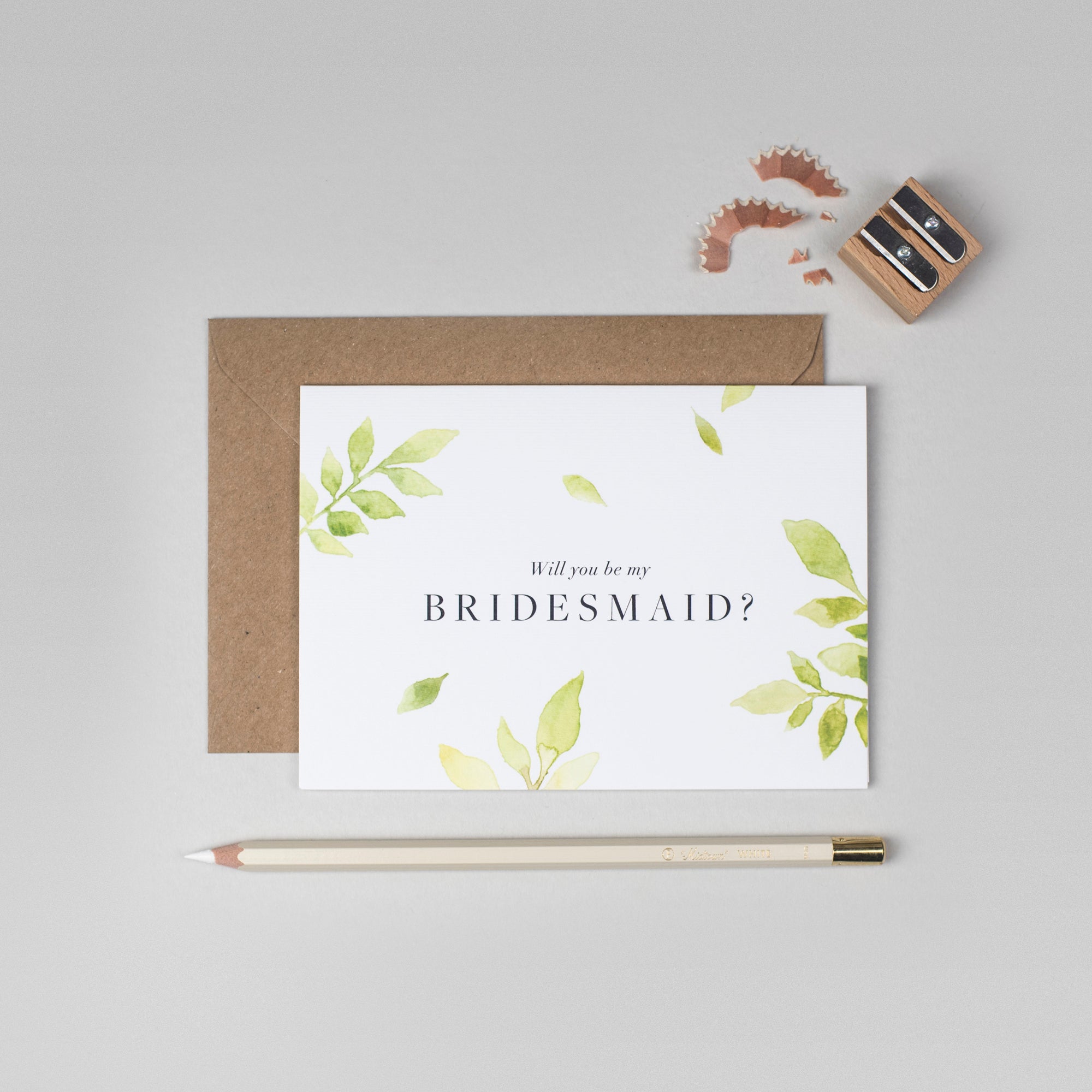 Will you be my Bridesmaid Botanical card